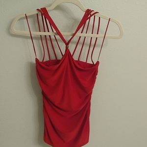 Red Cache strappy top